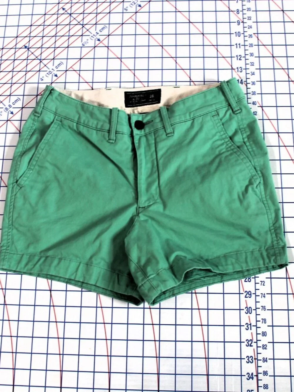 Abercrombie & Fitch Green Stretch Cotton 4.5